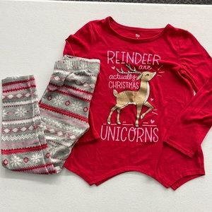 Holiday Pajamas (So brand). 2 piece set - Child’s size 6